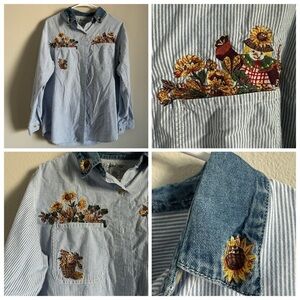 Vintage cabin creek women’s fall scare crow long sleeve top